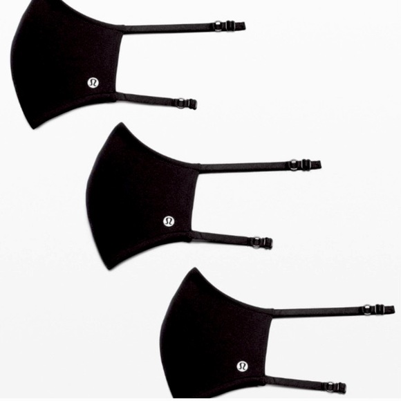 lululemon athletica Accessories - Lululemon 3-Pack Face Masks Black
